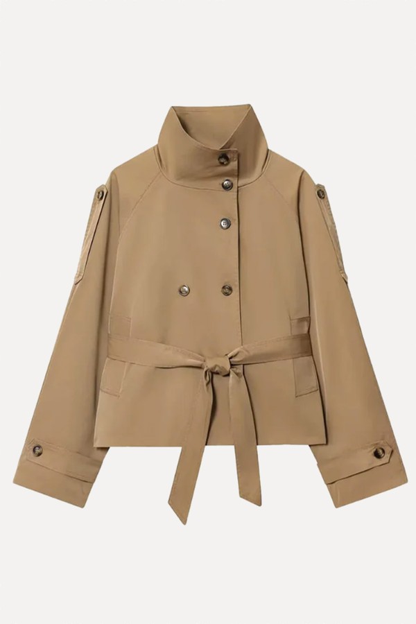 Sofie Cropped Trench Coat from Soera