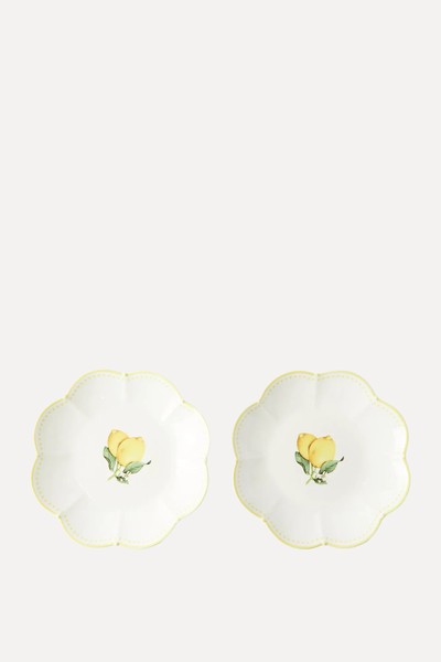 Tutti Frutti Lemon Dinner Plates from Aquazzura Casa