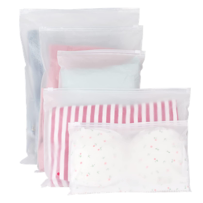 20 Pcs Frosted Resealable Bag Plastic Zip-Lock Seal Clothes Bags  from Beifon