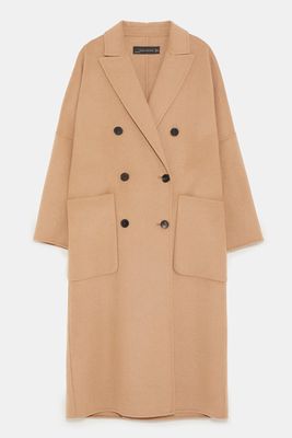 Oversized Double-Breasted Coat from Zara