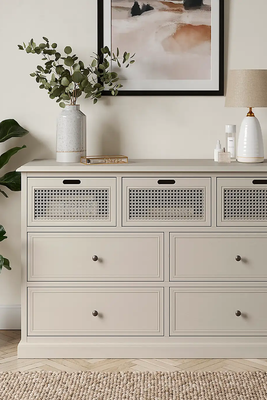 Lucy Cane 7 Drawer Chest from Dunelm