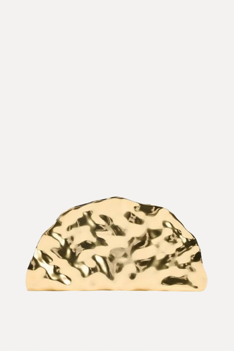 Metallic Rigid Minaudière from Zara
