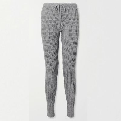 Oceanus Waffle-Knit Track Pants from Madeleine Thompson