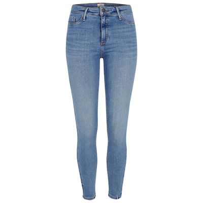 Blue Molly Mid Rise Jeggings