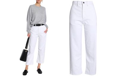 Cropped High-Rise Boyfriend Jeans from Vince