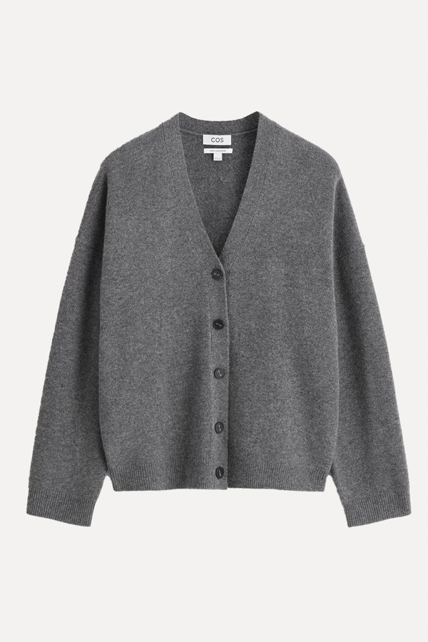 Cashmere V-Neck Cardigan from COS