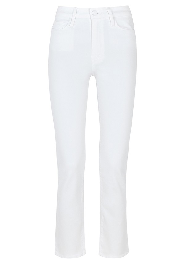 Hoxton White Straight Leg Jeans from Paige