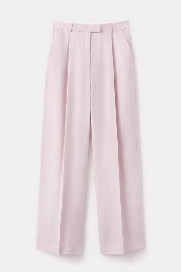 Straight-Fit Linen Suit Trousers from Mango