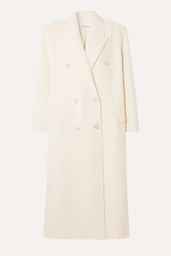 Gaia Double-Breasted Wool-Blend Coat from The Frankie Shop