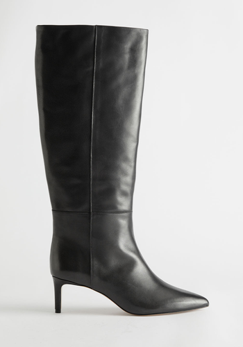 Leather Knee High Boots