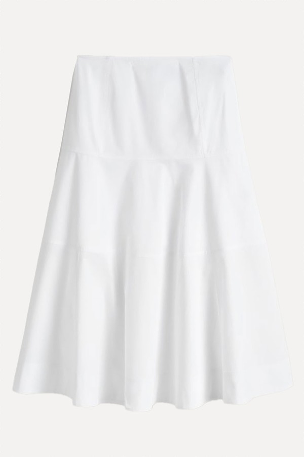 Panelled Cotton Midi Skirt from COS