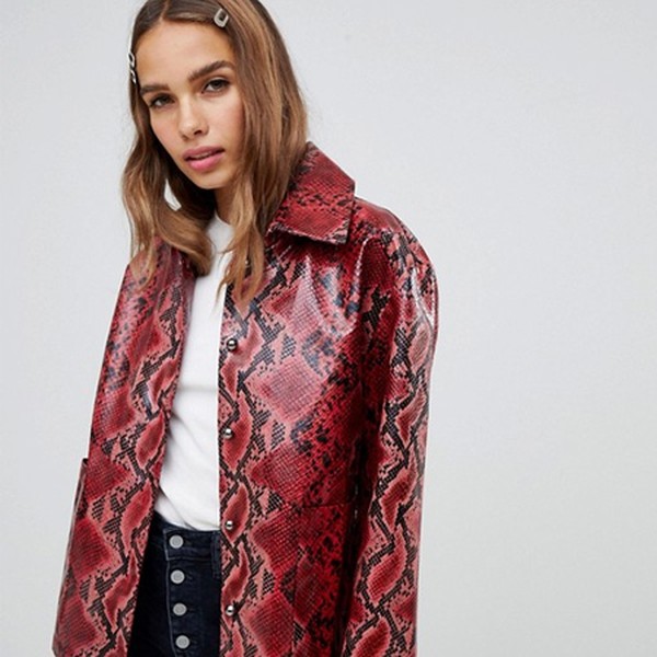 Peppiatt Faux Snake Jacket from Cli Cli By Clio