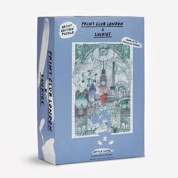 London, Paris, Brussels 500-Piece Jigsaw Puzzle from Print Club London x Luckies