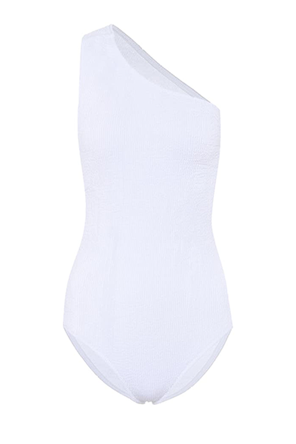 One-Shoulder Swimsuit from Bottega Veneta