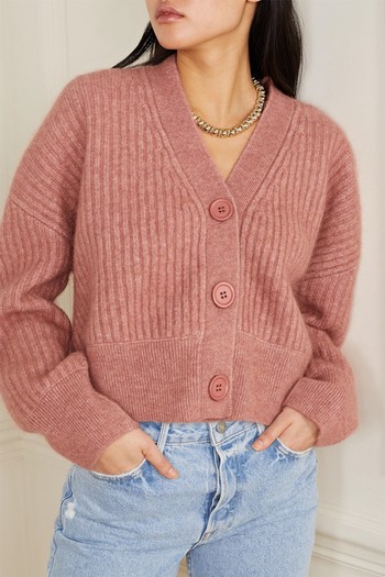 Maxwell Ribbed-Knit Cardigan, £360 | Anine Bing