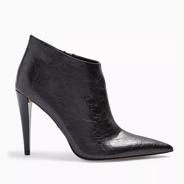 HARLOW Black Point Boots from Topshop