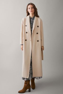 Double-Breasted Wool Coat from Massimo Dutti