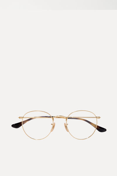 Round-Frame Gold-Tone Optical Glasses  from Ray-Ban 