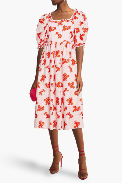 Floral-Jacquard Midi Dress from Vivetta