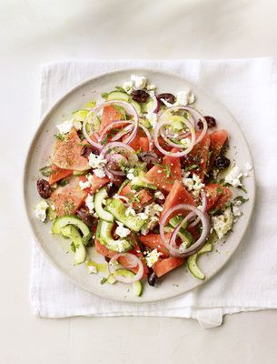 Watermelon Greek Feta Salad