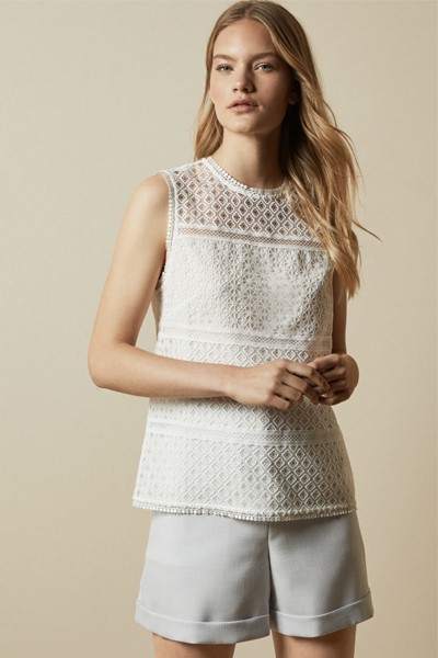 Lace Panelled Top