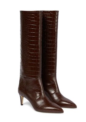 Brown Knee Length Boots from Paris Texas