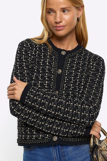 Boucle Knitted Cardigan from River Island