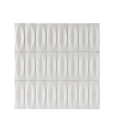 Gleeze Bianco White Eye Décor Porcelain Floor & Wall Tile from N&C