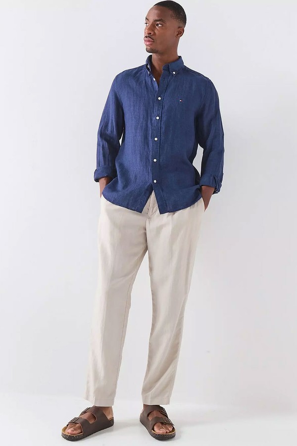 Pigment Dyed Linen Shirt from Tommy Hilfiger