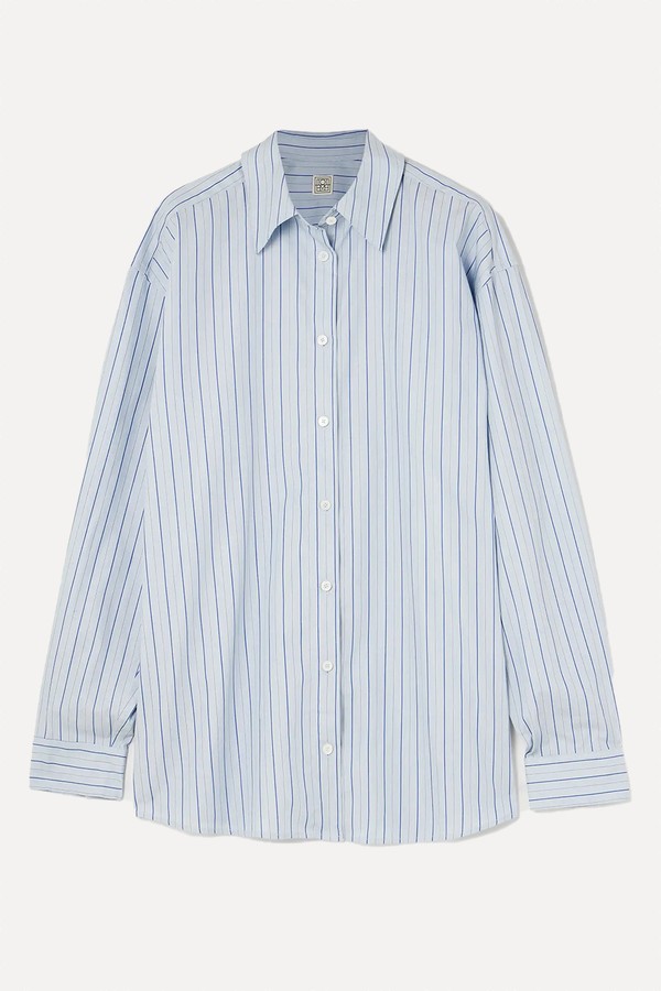 Striped Cotton-Poplin Shirt from Toteme