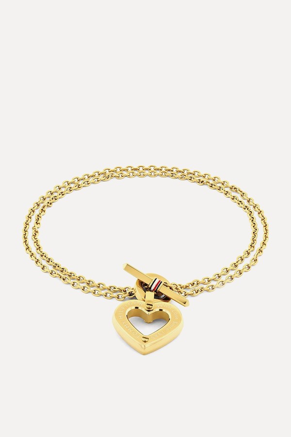 Toggle Heart Bracelet Gold