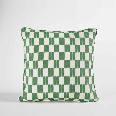 Chequer Green Cushion