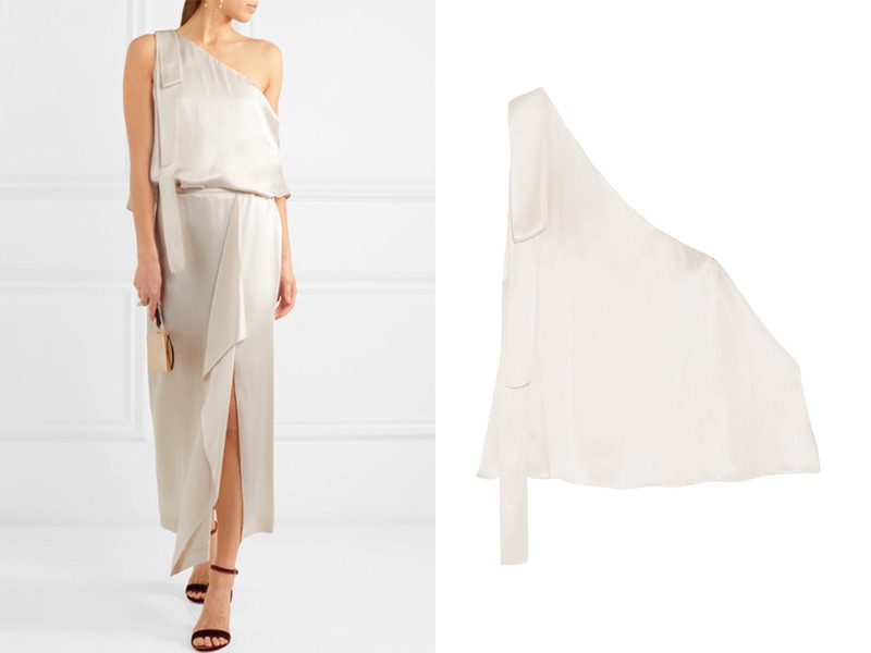 One-Shoulder Satin Top from Stella McCartney