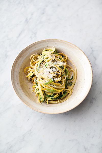 Lemony Courgette Linguine