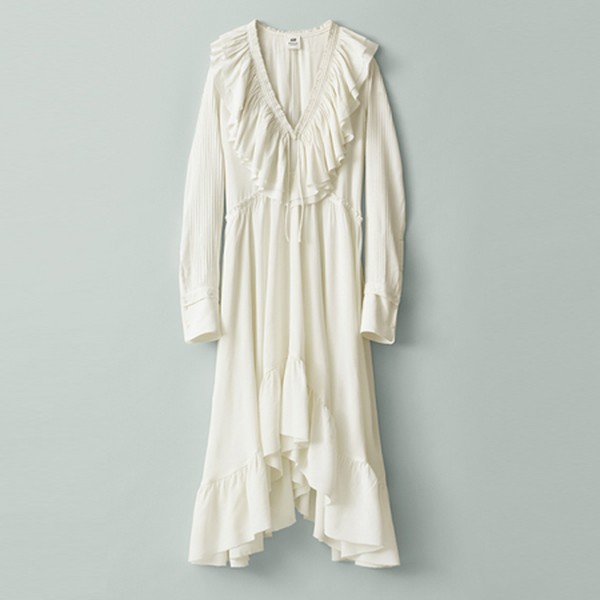 Wide Flounced Dress