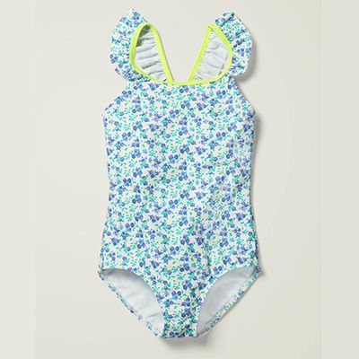 Back Detail Swimsuit Sky Blue from Boden