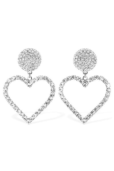 Crystal Heart Clip-On Earrings from Alessandra