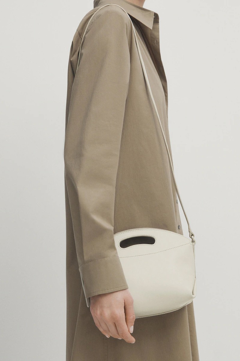 Nappa Leather Mini Crossbody Bag from Massimo Dutti