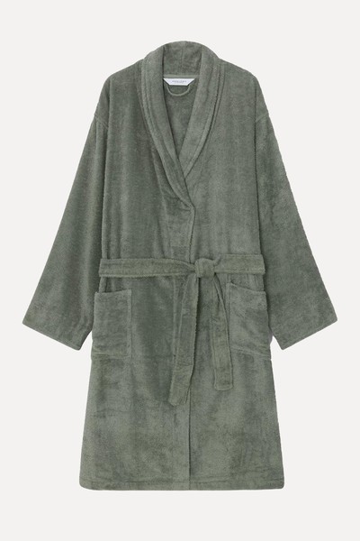 Egyptian Cotton Unisex Bathrobe from John Lewis