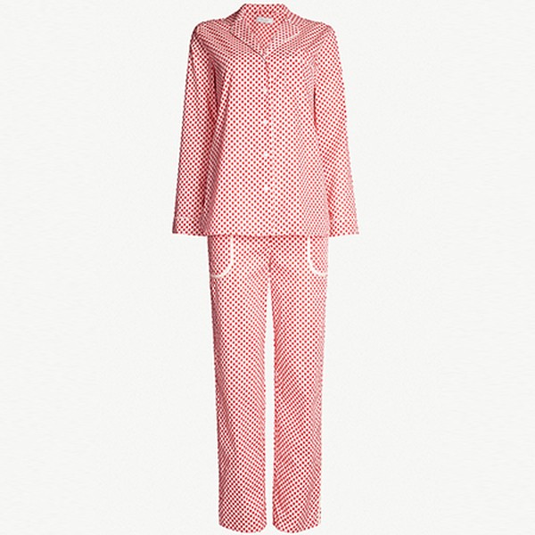 Scallop-Print Cotton Pyjama Set from Yolke