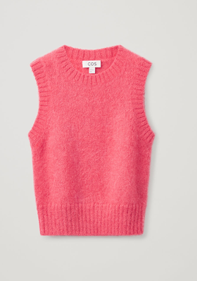 Mohair Knitted Cropped Vest  from COS