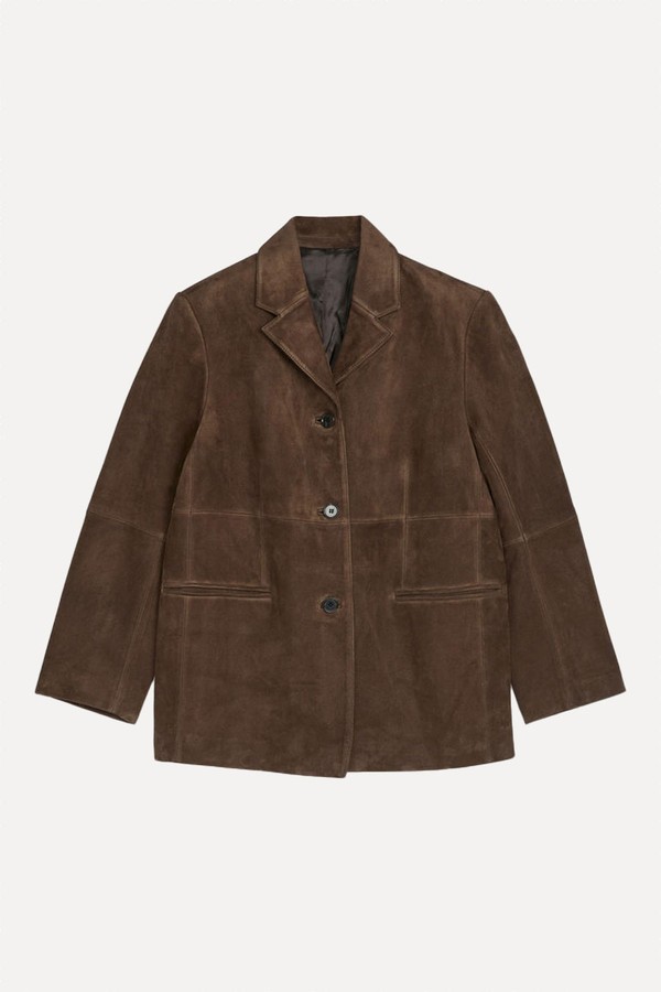 Relaxed Suede Blazer from ARKET