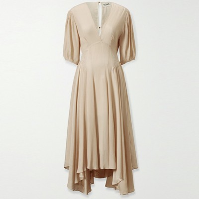 Veda Silk-Crepon Midi Dress from Tove