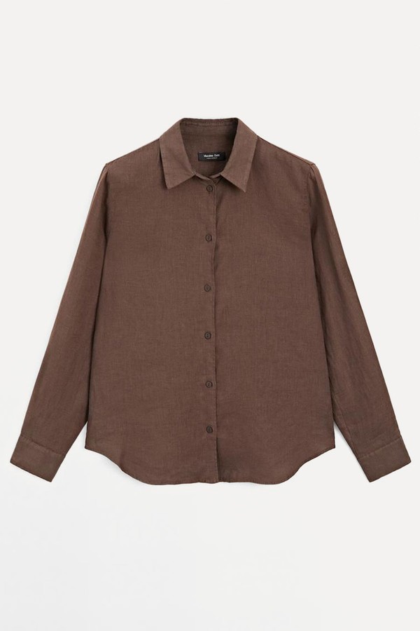 Flowing 100% Linen Shirt from Massimo Dutti