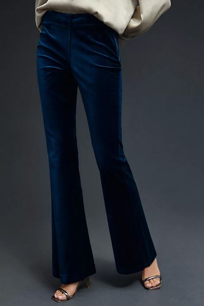 Velvet Flare Trousers from Anthropologie