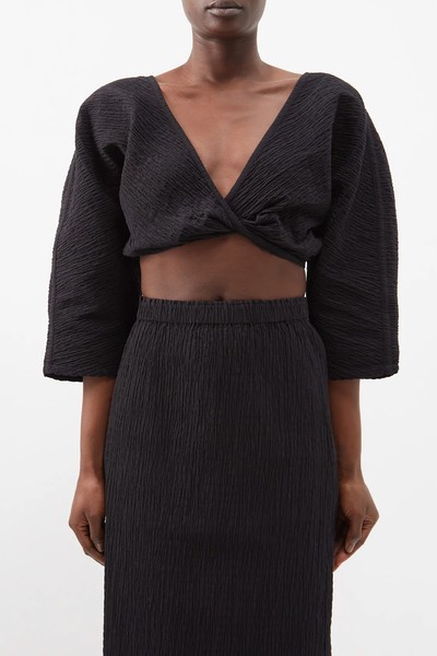 Justine Organic Cotton-Blend Cropped Top from Mara Hoffman