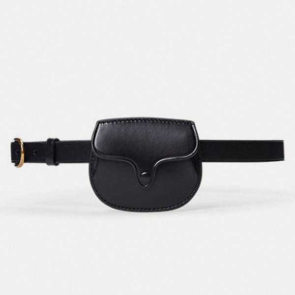 Smooth Leather Skinny Belt Bag