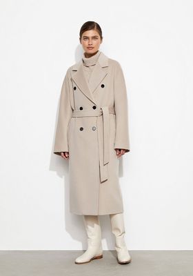 Belted Double-Breasted Coat from 12 Storeez