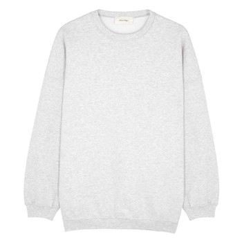 Baetown Grey Mélange Jersey Sweatshirt from American Vintage