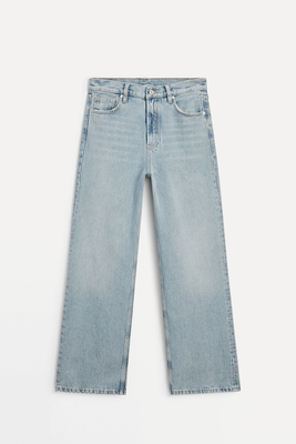 Wide-Leg High-Waist Jeans